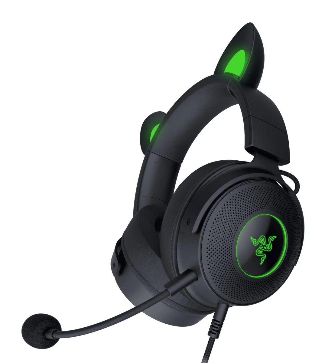 Razer KRAKEN KITTY V2 PRO – Black – RGB – USB 7.1 Gaming Headset – Kitty, Bear, Bunny Ears