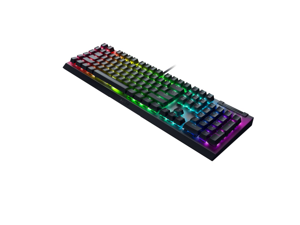 Razer BlackWidow V4 X – RGB Gaming Mechanical Keyboard – Macro Keys – Green Clicky Switches