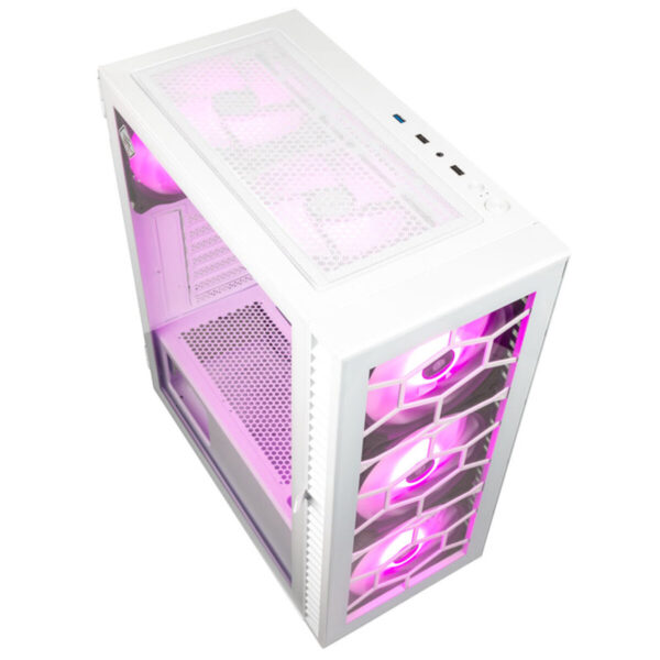 Ενισχύστε την αισθητική του Setup σας με το PC Case Observatory HF Glass ARGB της Kolink. Αυτός ο midi πύργος διαθέτει έξι ανεμιστήρες Kolink Umbra ARGB και προσφέρει άφθονο χώρο για το high-end υλικό σας. Πολύχρωμο και λειτουργικό! Και χάρη στον ενσωματωμένο εξαερισμό και τα φίλτρα σκόνης