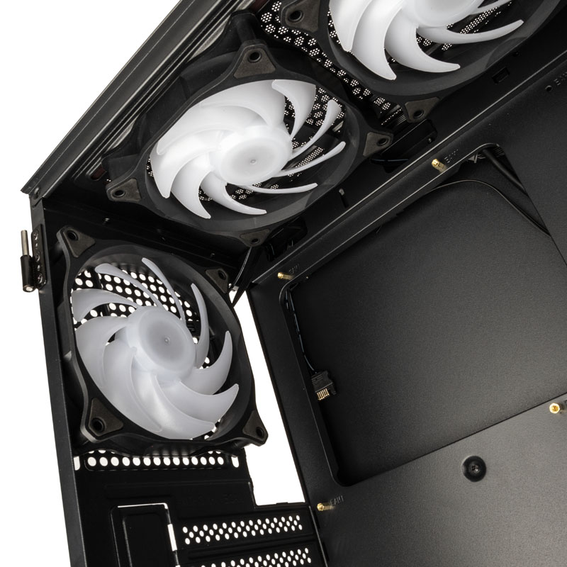 Kolink Observatory MX Glass ARGB Midi Tower Case - Black (with 5 ARGB fans - 2x140mm & 3x120mm) 3 Το Kolink Observatory MX Glass ARGB Mid-Tower PC Case με μια ματιά: