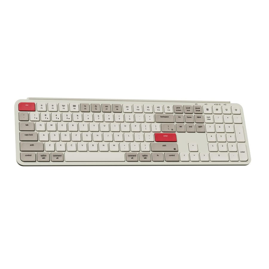 Keychron B6 Pro (B6P-K13) Ultraslim Wireless Keyboard ZMK Online customization – Retro Red 100% US