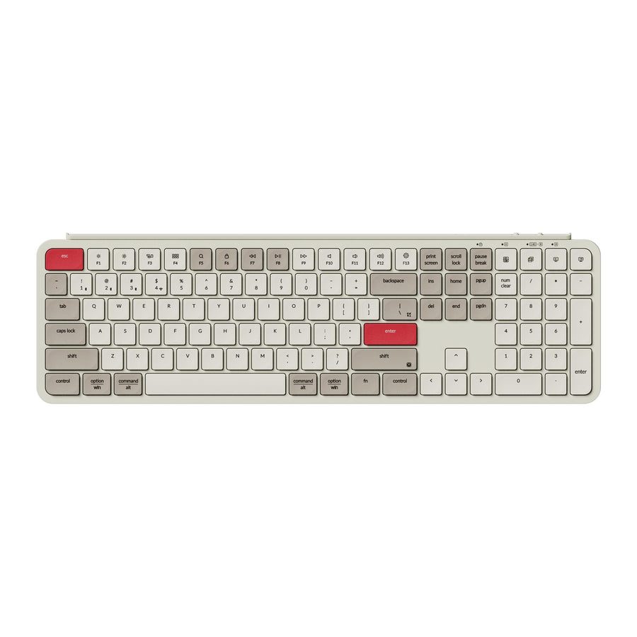 Keychron B6 Pro (B6P-K1) Ultraslim Wireless BT Keyboard ZMK Online customization – Gray 100% US Lay