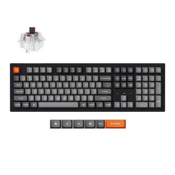 Το K10 Max είναι ένα ασύρματο μηχανικό πληκτρολόγιο με διάταξη 100%. Υποστηρίζει συνδέσεις 2