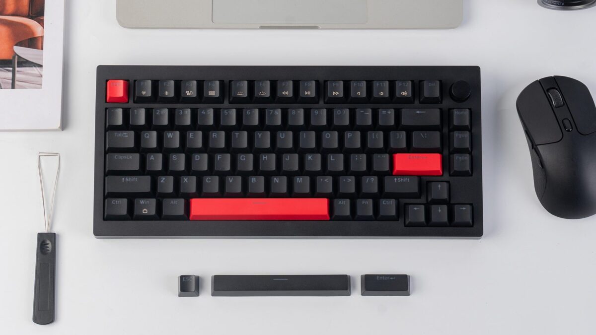 Lemokey X4 QMK (X4-A1) Wired Mechanical Keyboard 75% Red Switch US Layout