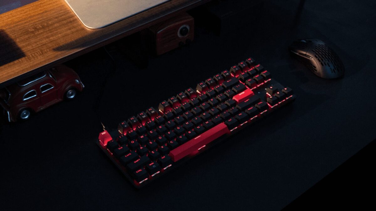 Lemokey X1 (X1-A3) QMK/VIA Wired TKL 80% Mechanical Keyboard – Brown Switch US Layout