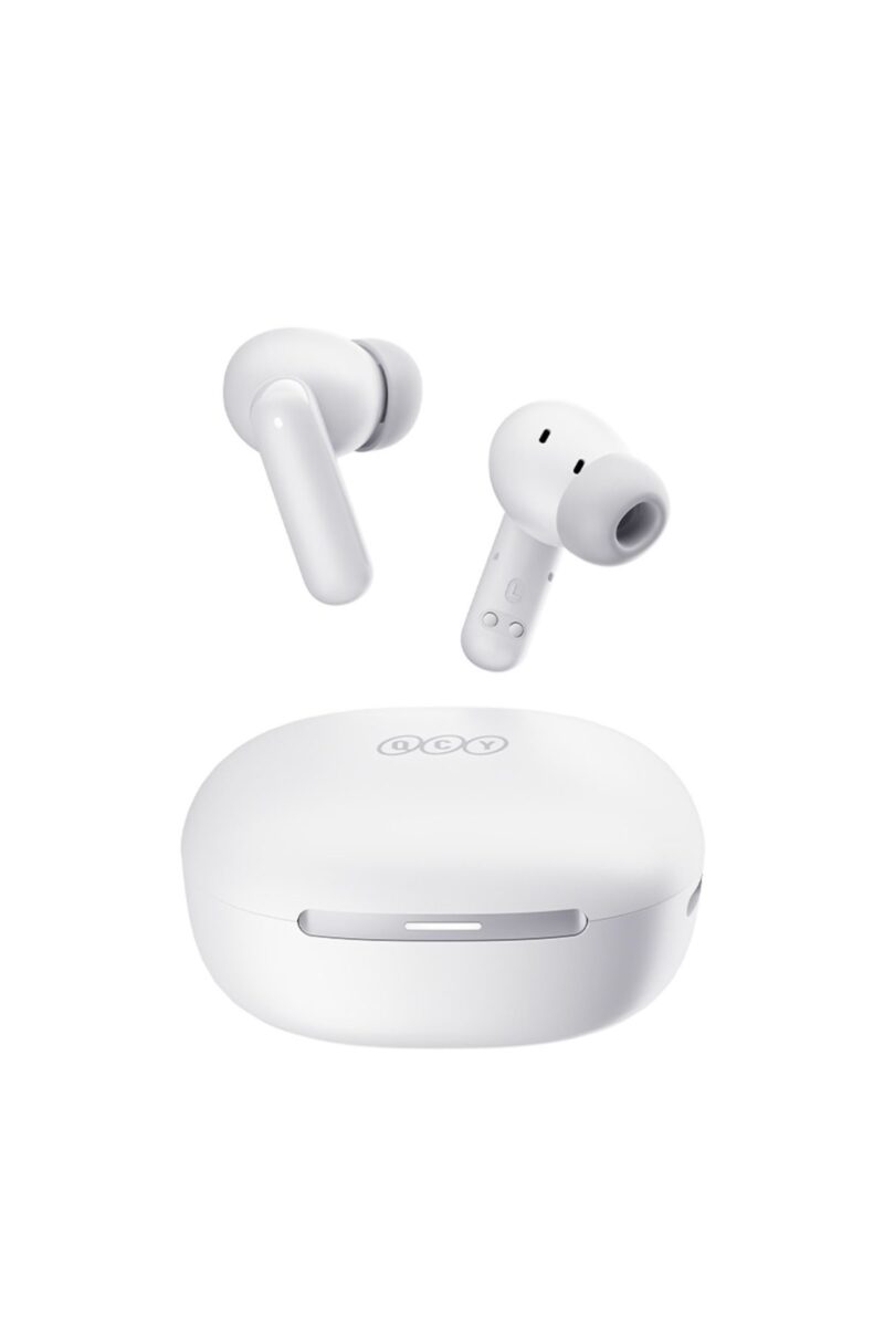 QCY Melobuds N30 (HT16) ANC White – SBC/AAC IPX4 TWS Earbuds w. Natural Transparency Mode & A.I. ENC
