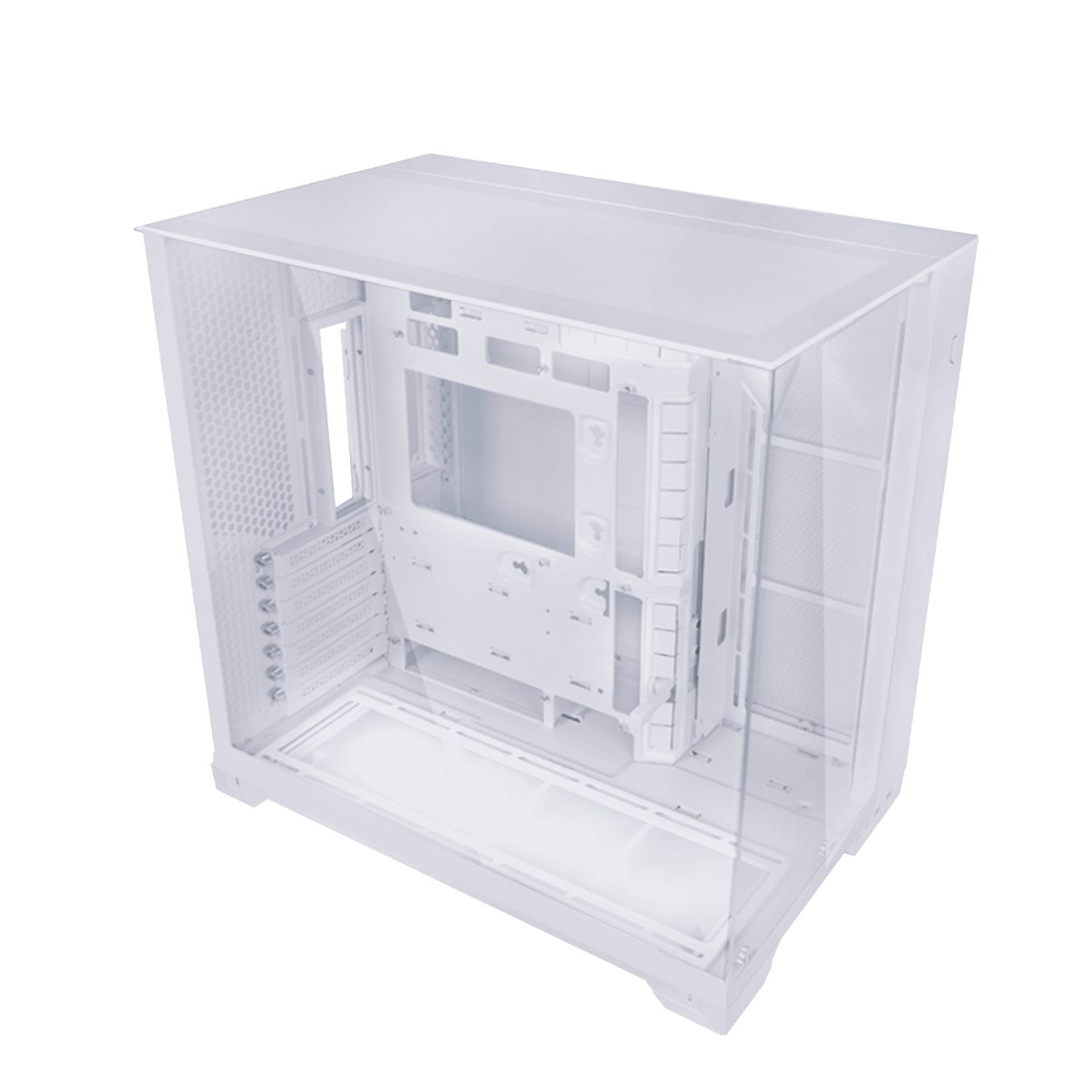 Lian Li O11 Vision Compact White - White EATX(under 280mm)/ATX 2 top panels 360AIO Tower PC Case 3 διαθέτοντας επένδυση από Tempered Glass πάχους 3-4 χιλιοστών στην πρόσοψη