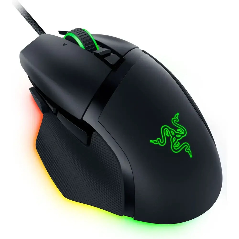 Razer BASILISK V3 35K BLACK – RGB Gaming Mouse – Optical Switches – Tilt Wheel – 11 Buttons