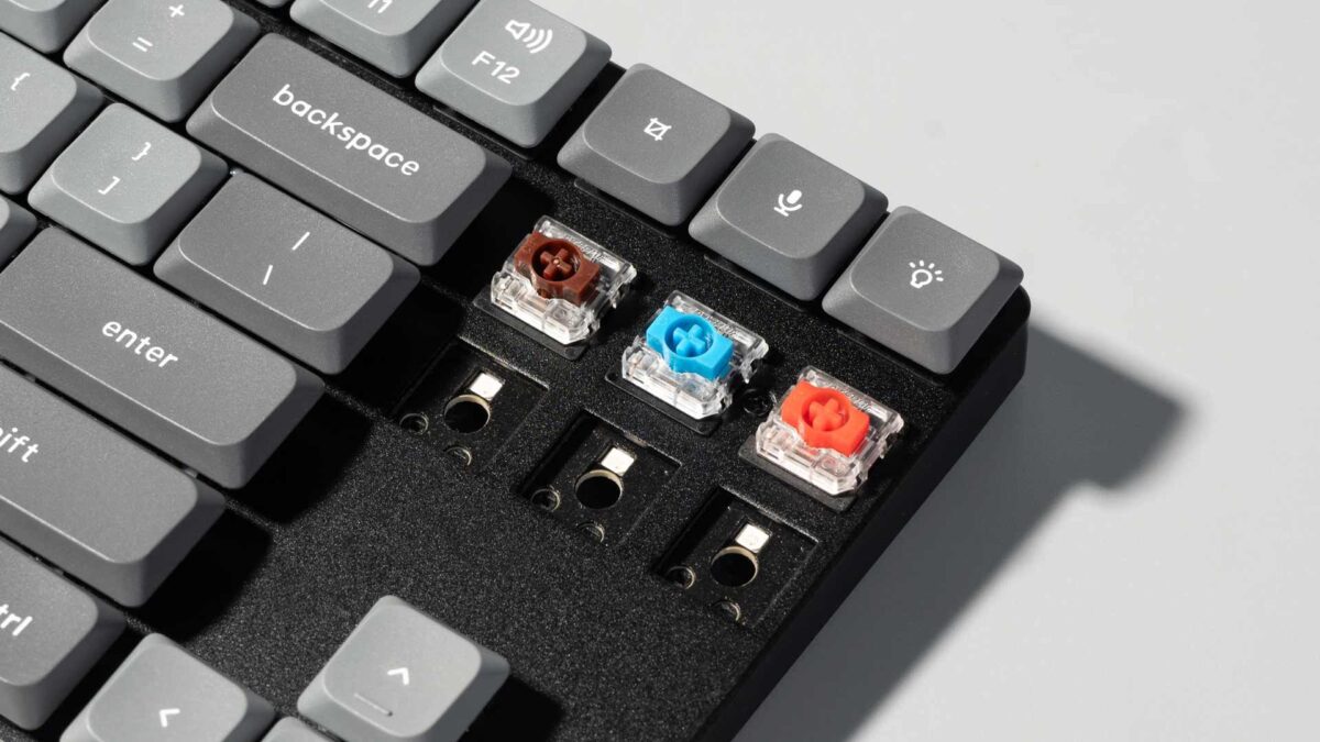 Keychron K1 Max (K1M-H1) ANSI 80% TKL Black Full Assembled Red Switch RGB Hot-Swap Wired Low Profile