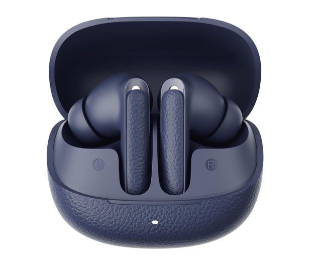 QCY Buds ANC Blue (HT15) – 45db ANC TWS Earbuds 35h 5 mic ENC, ear-canal adaptive tech, leather case