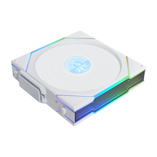 Lian Li UNI FAN TL-LCD Wireless Reverse 120 White (1pc) Case Fan